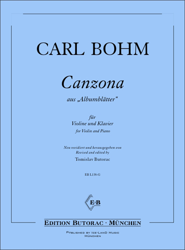 Cover - Carl Bohm, Canzona
